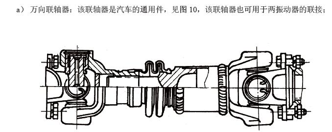 電動機通過聯(lián)軸器直接驅(qū)動振動器，見圖9